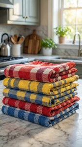 Colorful Checkered Stack
