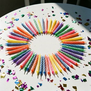 Colorful Circle Candles