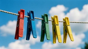 Colorful Clothespins Sky