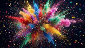 Colorful Confetti Explosion