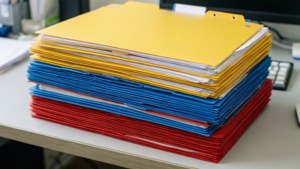 Colorful Folder Stack