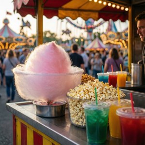 Colorful Food Stall