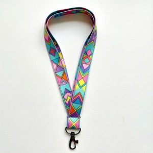 Colorful Geometric Lanyard