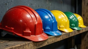 Colorful Hard Hat Lineup