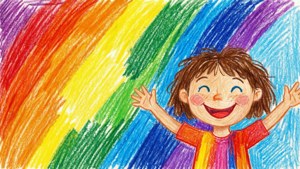 Colorful Kid Drawing