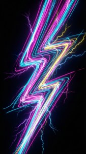 Colorful Lightning Abstract