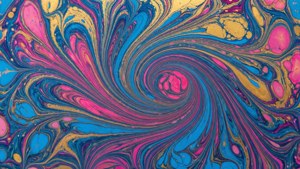 Colorful Marbling Abstract