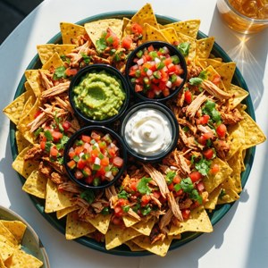Colorful Nacho Platter