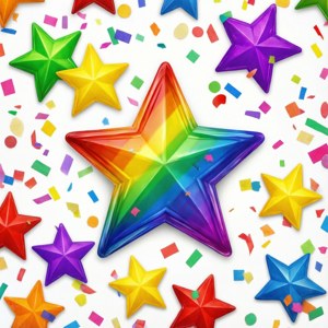 Colorful Party Stars