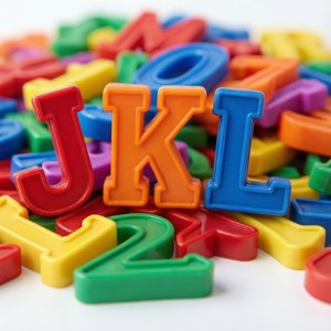 Colorful Plastic Letters