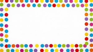 Colorful Polka Dot Border