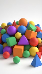 Colorful Shape Pile