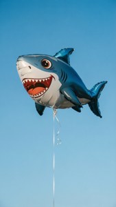 Colorful Shark Print Balloons