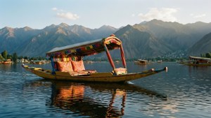 Colorful Shikara on Dal