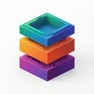 Colorful STL Cubes