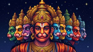 Colorful Stylized Ravana