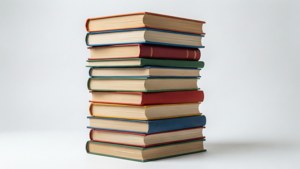 Colorful Textbook Stack