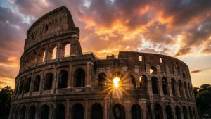 Colosseum Golden Sunset