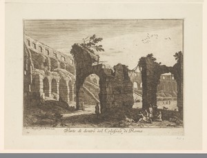 Colosseum met figuren