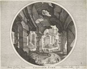 Colosseum, met golfspelers
