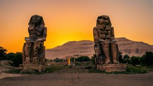 Colossi of Memnon Sunset