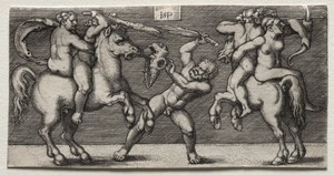 Combat of Three Men