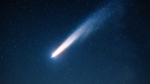Comet Streak Night Sky