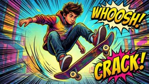Comic Action Skater