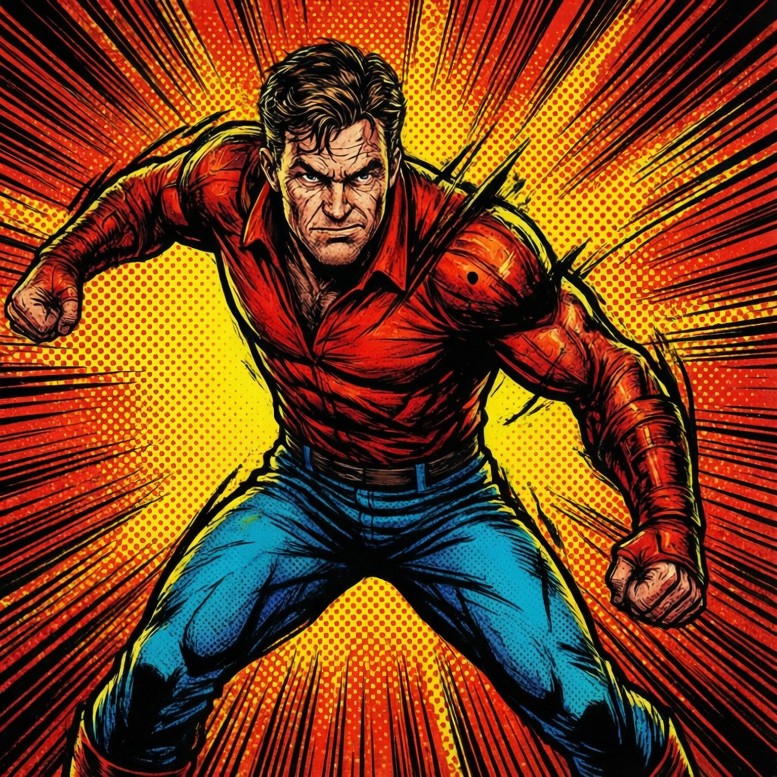 Comic Book Action Art by Wallpapers.art Studio
