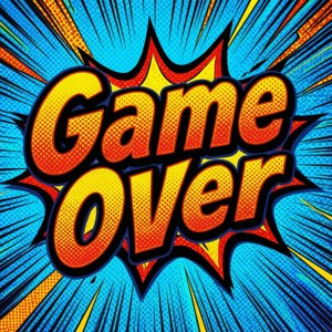 Comic Book Pop Art Game Over