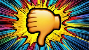 Comic Thumbs Down