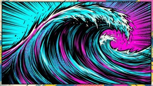 Comic Wave Pop Art