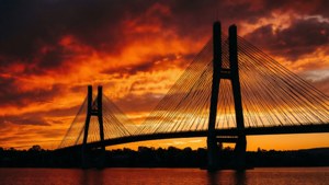 Commonwealth Bridge Sunset