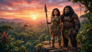 Companions at Sunset