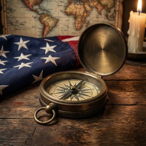 Compass and Flag