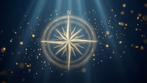 Compass in Blue