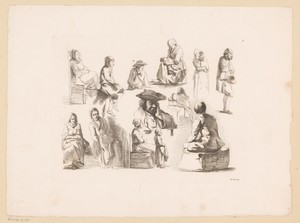 Compositie met dertien figuren