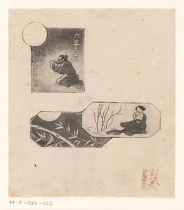 Compositie met drie Japanse motieven