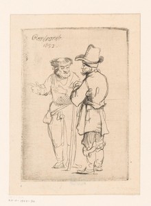 Compositie met twee staande figuren