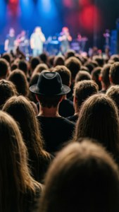 Concert Crowd Close-Up