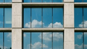 Concrete and Glass Facade