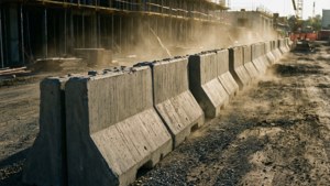 Concrete Barrier Dusk