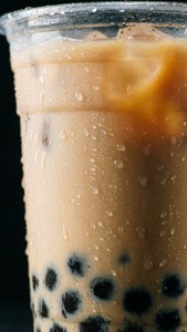 Condensation Drops Bubble Tea