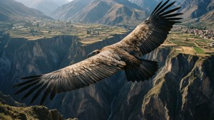 Condor Over Colca Canyon