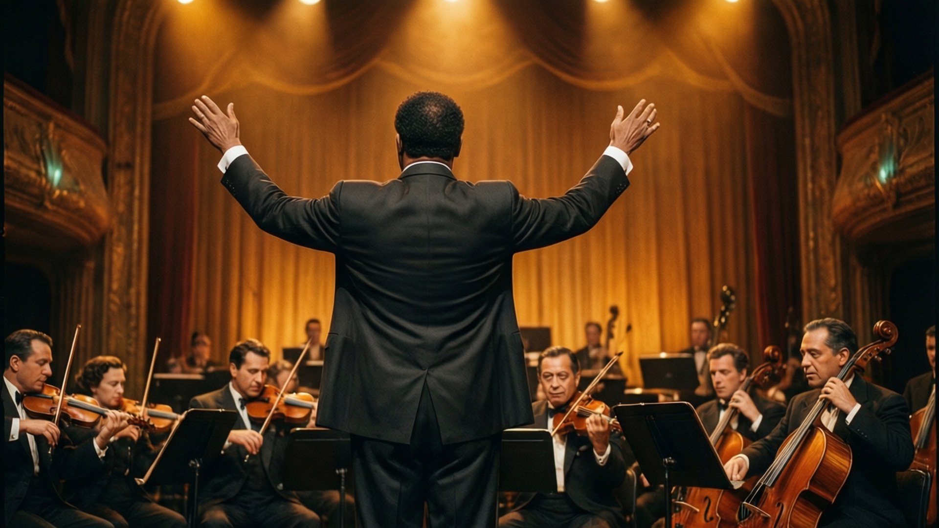 Conducting the Orchestra by Wallpapers.art Studio