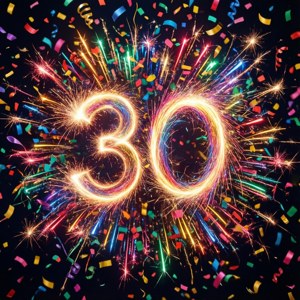 Confetti 30 Explosion