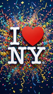 Confetti Celebration I Love NY