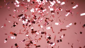 Confetti Celebration Pink Rose Gold