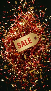 Confetti Sale Tag