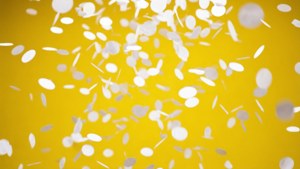 Confetti Yellow Burst